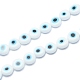 Chapelets de perles rondes de chalumeau manuelles de mauvais œil LAMP-L058-12mm-14-1