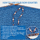 NBEADS 2 Pcs Knitting Row Counter Chains HJEW-PH01732-4