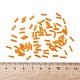 ガラス竹ビーズ  シードビーズ  オレンジ  約6mm長  直径1.8mm  穴：0.6mm  約10000個/袋。 1ポンドのパッケージごとに販売 TSDB6MM9T-2