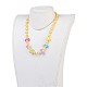 Acryl-Perlen Kinder Halsketten NJEW-JN02235-02-3