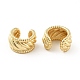 Brass Chunky Cuff Earrings for Men Women EJEW-B013-02-2