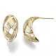 Brass Half Hoop Earrings KK-N232-110G-NF-4