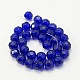 Faceted Glass Round Beads Strands X-GF10mmC25Y-2
