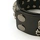Bracelets en cuir punk rock X-BJEW-D249-10-3