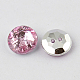 Botones redondos planos del diamante artificial de acrílico de Taiwán de 2-agujero BUTT-F015-11.5mm-22-2