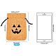 AHANDMAKER 30pcs Imitation Burlap Bags 14x10cm Pumpkin Orange Pouches Drawstring Bags for Halloween Candy Party Favors Small Items Jewelry Storage ABAG-PH0002-49-2