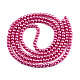 Baking Painted Pearlized Glass Pearl Round Bead Strands X-HY-Q003-4mm-10-3