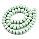 Opaque Solid Color Glass Beads Strands X-GLAA-R217-01-A05-2