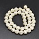 Round Shell Pearl Bead Strands BSHE-M011-04-2