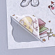 （秋の美的大セール）  かわいい漫画の女の子のスクラップブックのステッカー  装飾日記アルバムカレンダー粘着ステッカー  ミックスカラー  15x10cm  約6枚/袋 DIY-S037-18D-4