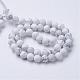 Natural Howlite Beads Strands G-T055-6mm-02-2