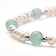 Natürliche amazonite Perlen Armbänder BJEW-JB05313-02-2