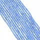 Calcedonio blu naturale fili di perle G-G914-2mm-16-1