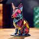 Wildlife Acrylic Art Fox Figurines WG72985-01-1