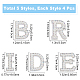 CRASPIRE Bride Rhinestone Patches Set of 4 English Letter Patches Alphabet Applique Patches Sew on Fabric Applique Letters for Clothing Hats Shoes DIY Craft Supplies DIY-CP0008-16-2