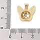 Кулон из латуни с прозрачным кубическим цирконием KK-I712-34G-3