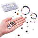 Craftdady 150pcs 15 couleurs perles de pierres précieuses mélangées naturelles G-CD0001-07-4