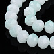 Two-Tone Imitation Jade Glass Beads Strands GLAA-T033-01C-04-3