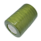 薄地オーガンジーリボン  リボンのDIY素材  黄緑  1/2インチ（12mm）  500ヤード（457.2M） RS12mmY052-3