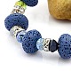 Fashionable Synthetical Lava Beads Bracelets BJEW-G431-02A-2