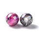 UV Plating Rainbow Iridescent ABS Plastic Beads KY-G025-03-2