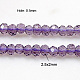 Perlas de cristal de cristal hebras GLAA-D032-2.5x2-07-1