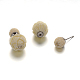 Perles de résine de fleurs et acrylique ronde bracelets de perles de perles et boucles d'oreilles SJEW-D047-01-4