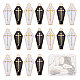 SUNNYCLUE 1 Box 30Pcs Coffin Charms Gothic Style Halloween Enamel Charm Black White Charms Golden Cross Charms for Jewelry Making Cham Necklace Earrings Bracelets Keychain Men Women DIY Supplies ENAM-SC0003-51-1