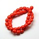 Imitation Amber Resin Drum Beads Strands for Buddhist Jewelry Making RESI-A009D-10mm-02-2
