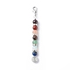 7 decorazione pendente con perline di pietre preziose HJEW-JM00758-2