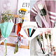 Magibeads 120pcs 6 couleurs opp sacs de bouquet de fleurs en plastique ABAG-MB0001-02-7