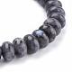Natural Labradorite Beads Stretch Bracelets BJEW-JB03376-01-2