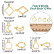 CHGCRAFT 48Pcs 4 Styles Golden Geometric Hollow Frame Charms Teardrop Round Square Moon Alloy Open Back Bezel Pendants for DIY UV Resin Pressed Flower Jewelry FIND-CA0005-98-2