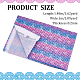 Fingerinspire tissu écailles de sirène 39.4x57 pouce motif écailles de poisson tissu en coton polyester bleu violet tissu imprimé sirène pour bricolage artisanat DIY-WH0430-114A-2