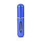 ポータブルミニスプレーボトル  アルミアトマイザーシェル  プラスチック製の内部コンテナ  詰め替え可能なアトマイザー香水瓶  旅行用  コラム  ブルー  80.8x17mm  容量：5ml（0.17液量オンス） MRMJ-K001-A10-1