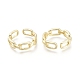 Brass Cuff Rings X-RJEW-F103-04-G-2