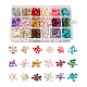 Cheriswelry 360g 18 couleurs coquille d'eau douce et ensembles de perles de pierre précieuse G-CW0001-01-1