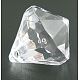 Facettierte Diamant transparenten Acryl-Anhänger DB15x16mmC01-1