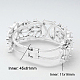 Accessoire de bricolage de bracelet en laiton BJEW-G218-S-RS-2