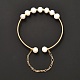 Bracelet en perles de perles naturelles pour fille femmes BJEW-JB06829-2