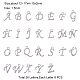 Pendentifs de l'alphabet en alliage PALLOY-PH0012-29-2