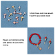 SUPERFINDINGS 24Pcs 3 Color Brass Tiny Cross Charms KK-FH0002-39-3