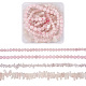 Kissitty 4 fili 4 fili di perline di pietra di quarzo rosa naturale G-KS0001-11-2