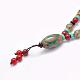 Buddhist Jewelry Natural Tibetan Agate Beaded Necklaces NJEW-F131-23-3