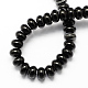 Dyed Natural Black Onyx Beads Strands G-S105-6mm-03-2