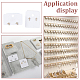 Fingerinspire 2 sacs 2 cartes de présentation de bijoux en plastique de style DIY-FG0003-13-7