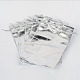 レクタングルオーガンジーバッグ巾着袋  銀  18x13cm X-OP-R018-18x13cm-01-2