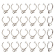 Unicraftale 12 paires de boucles d'oreilles à clip en laiton et résine FIND-UN0002-42-1