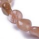 Natürliche rote Rutilquarz Perlen Stretch Armbänder BJEW-K213-48-3