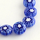 Chapelets de perles en verre de millefiori manuelles X-LK-R004-03A-1
